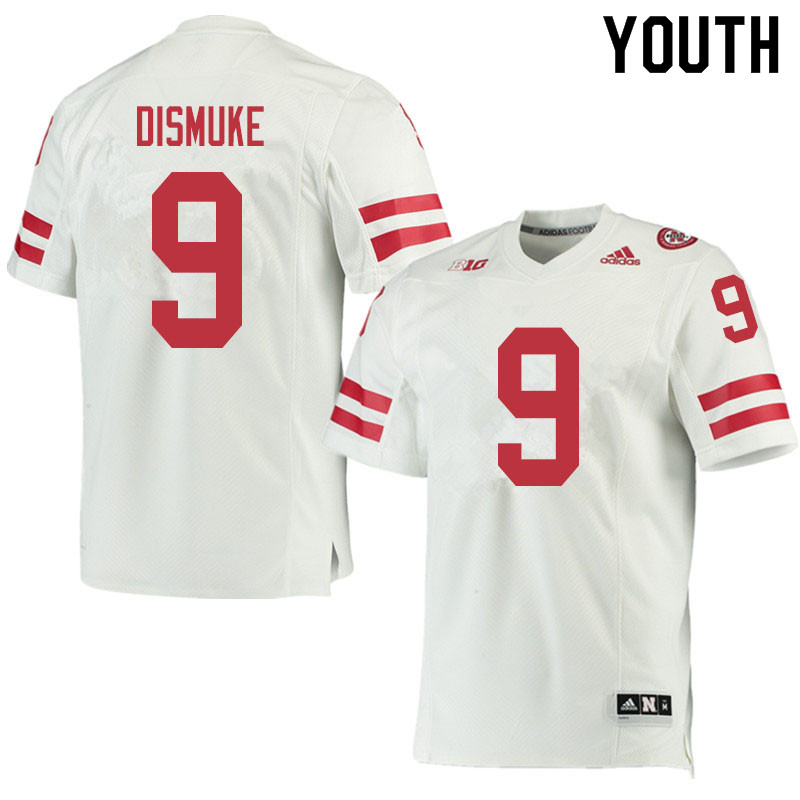 Youth #9 Marquel Dismuke Nebraska Cornhuskers College Football Jerseys Sale-White